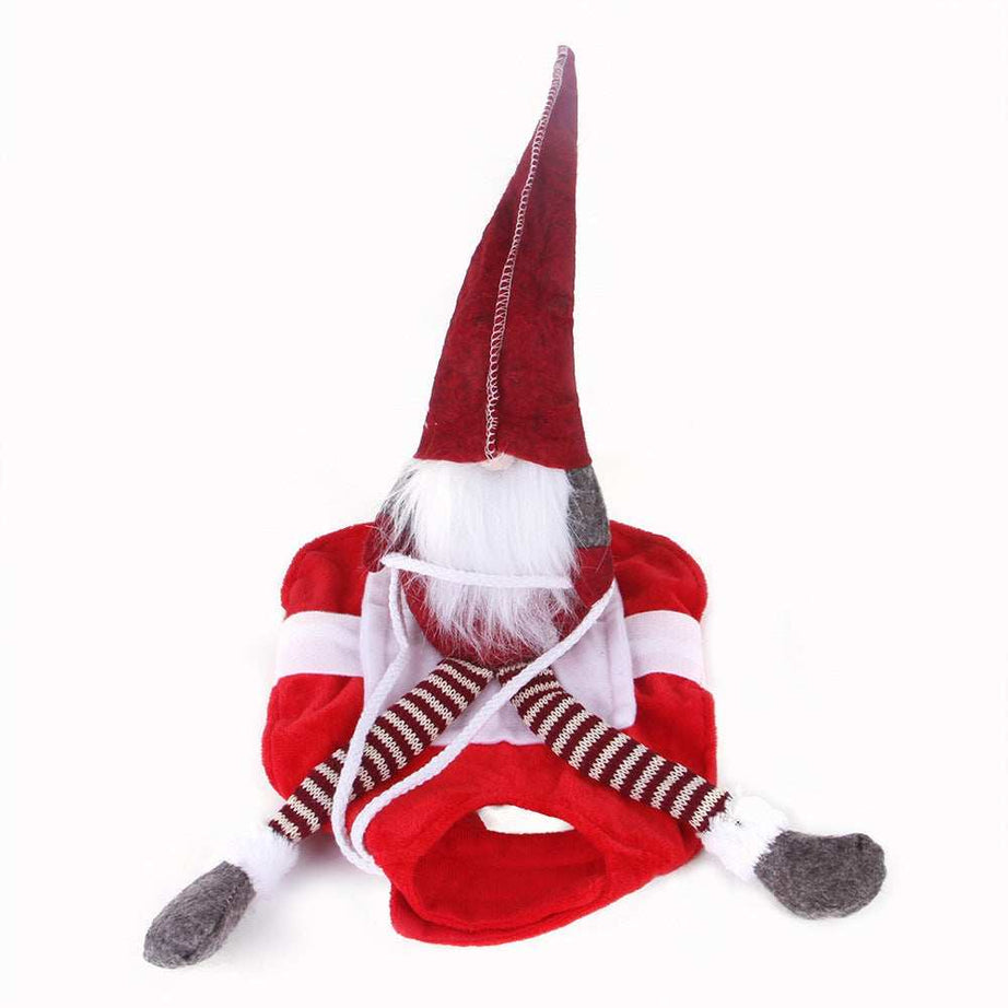 Christmas Santa Pet Outfit - Holiday Riding Style Dog Costume