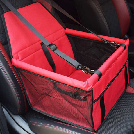 Breathable Pet Car Seat Bag - Travel Carrier & Tether