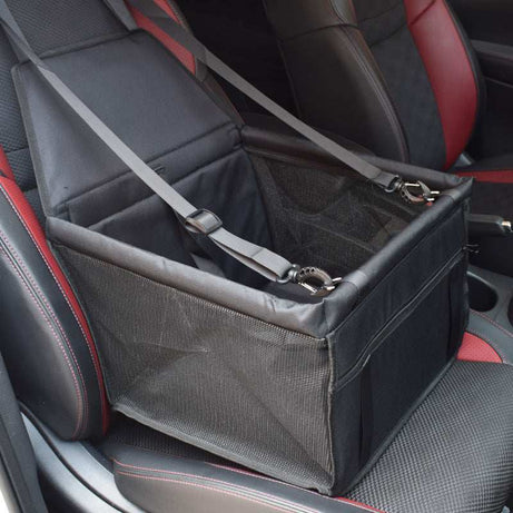 Breathable Pet Car Seat Bag - Travel Carrier & Tether