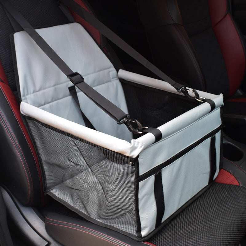 Breathable Pet Car Seat Bag - Travel Carrier & Tether