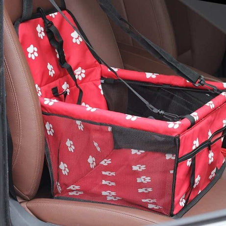 Breathable Pet Car Seat Bag - Travel Carrier & Tether