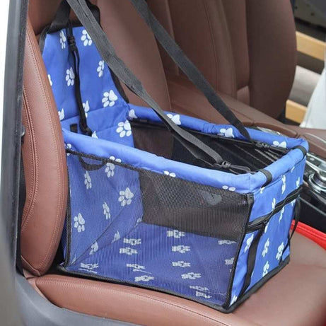 Breathable Pet Car Seat Bag - Travel Carrier & Tether