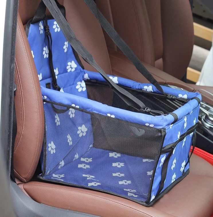 Breathable Pet Car Seat Bag - Travel Carrier & Tether
