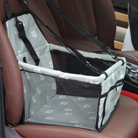 Breathable Pet Car Seat Bag - Travel Carrier & Tether