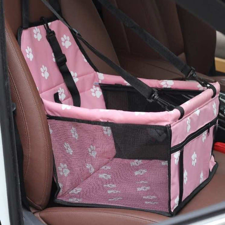 Breathable Pet Car Seat Bag - Travel Carrier & Tether