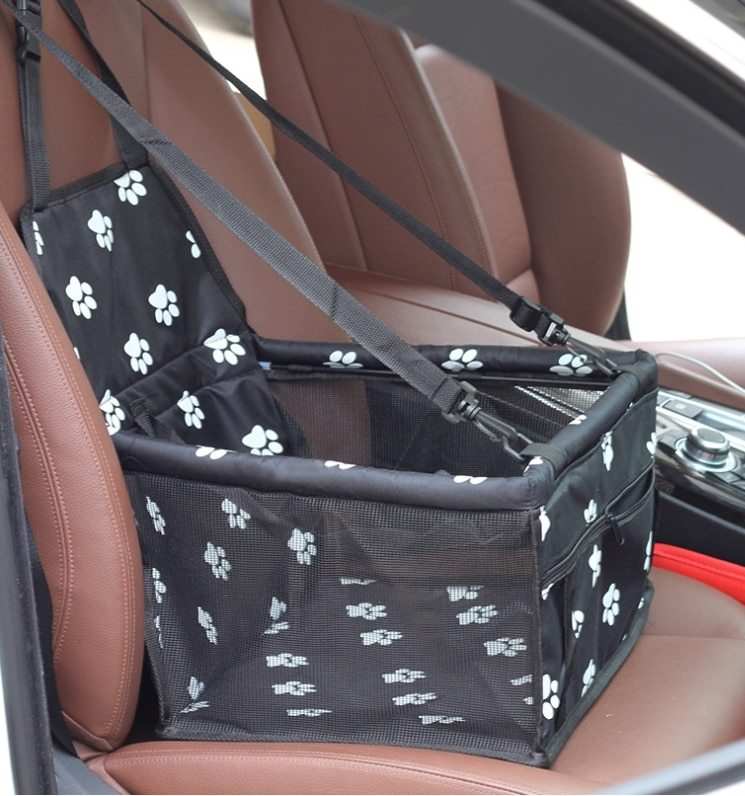 Breathable Pet Car Seat Bag - Travel Carrier & Tether