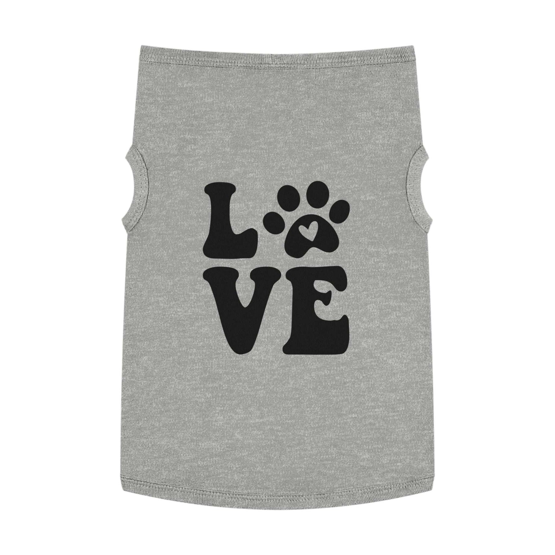Cute Pet Tank Top - 'Love' Design for Dogs and Cats