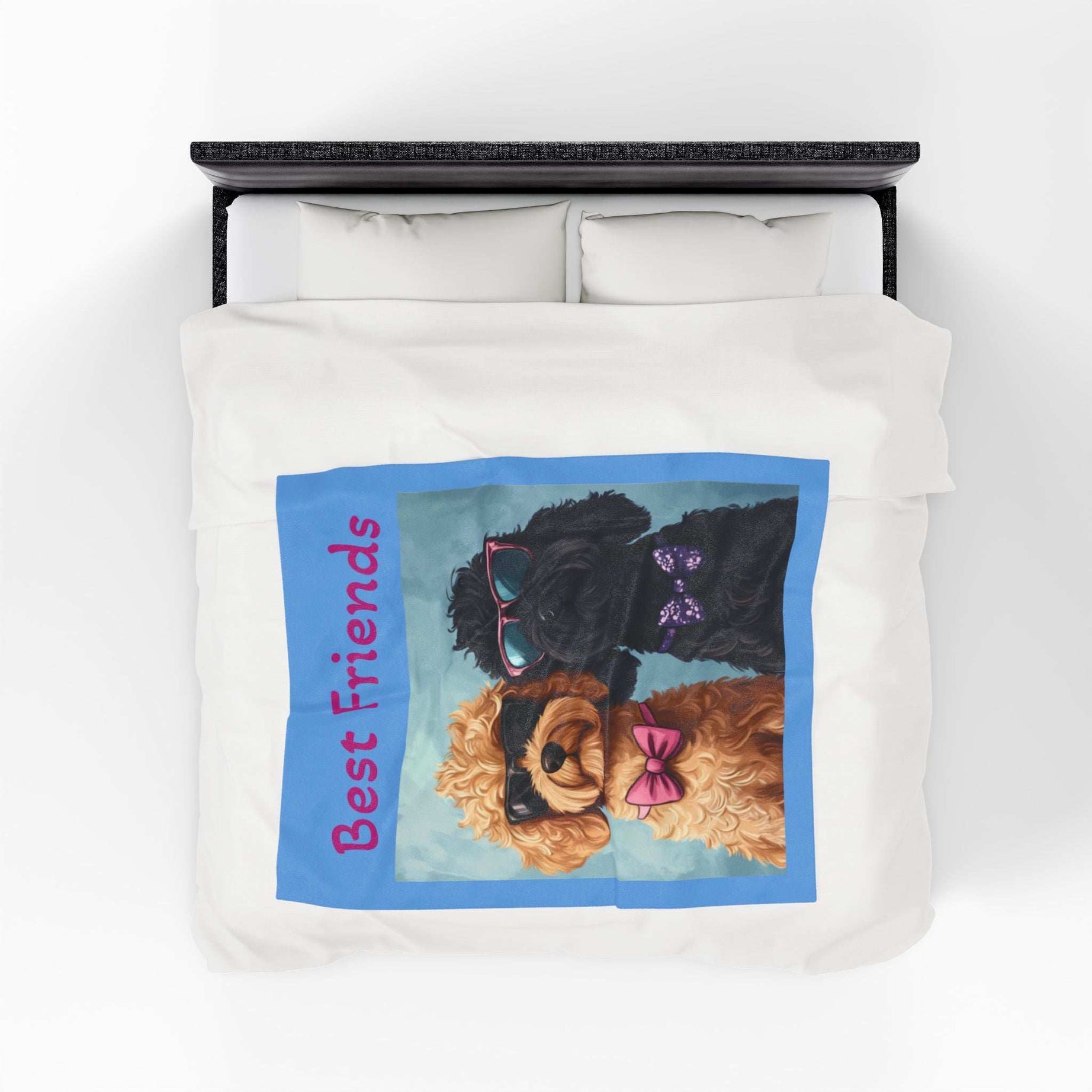 Funny Dog Lovers Velveteen Plush Blanket - Perfect for Cozy Nights and Gifts