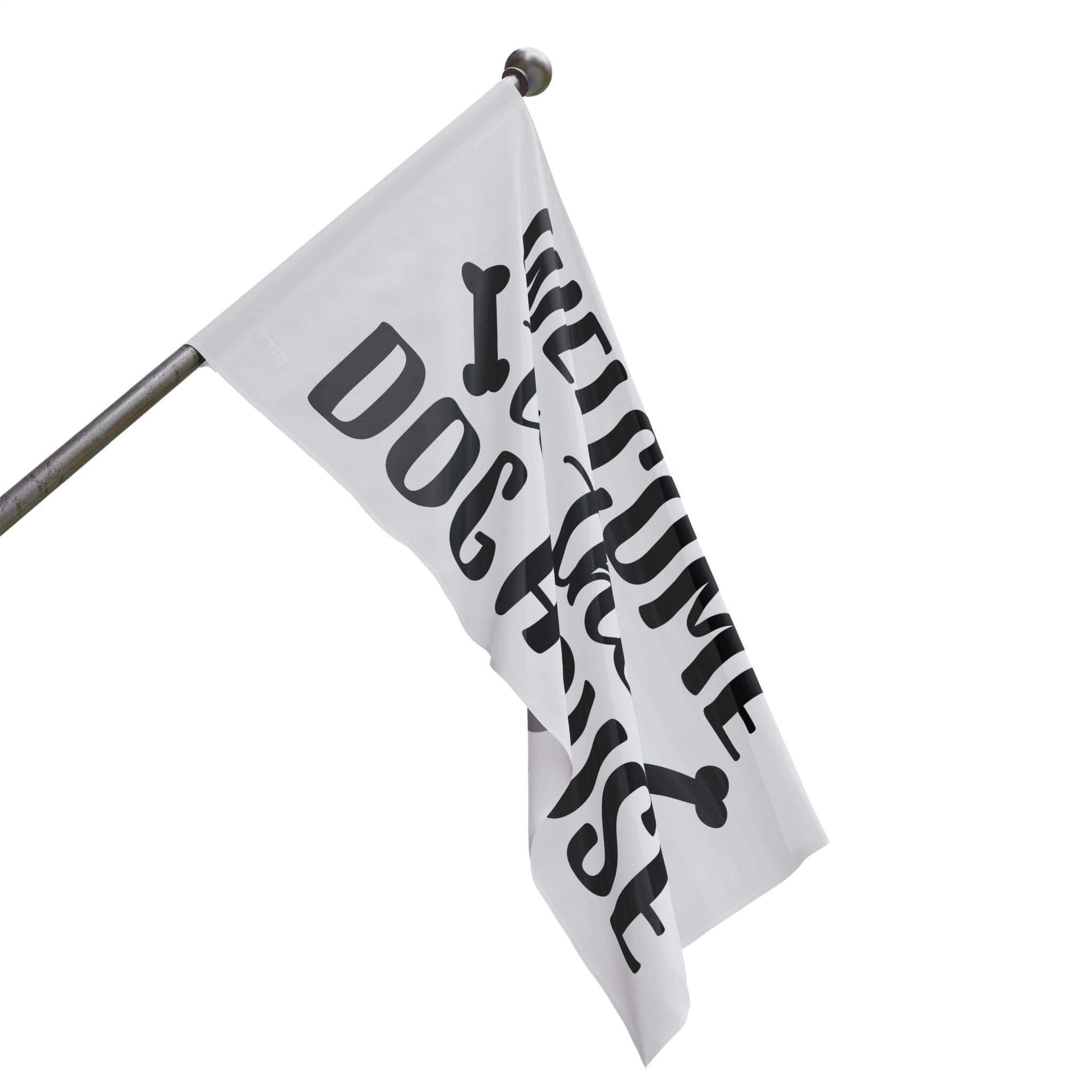 Welcome to the Dog House Flag - Dog Lover Outdoor Decor
