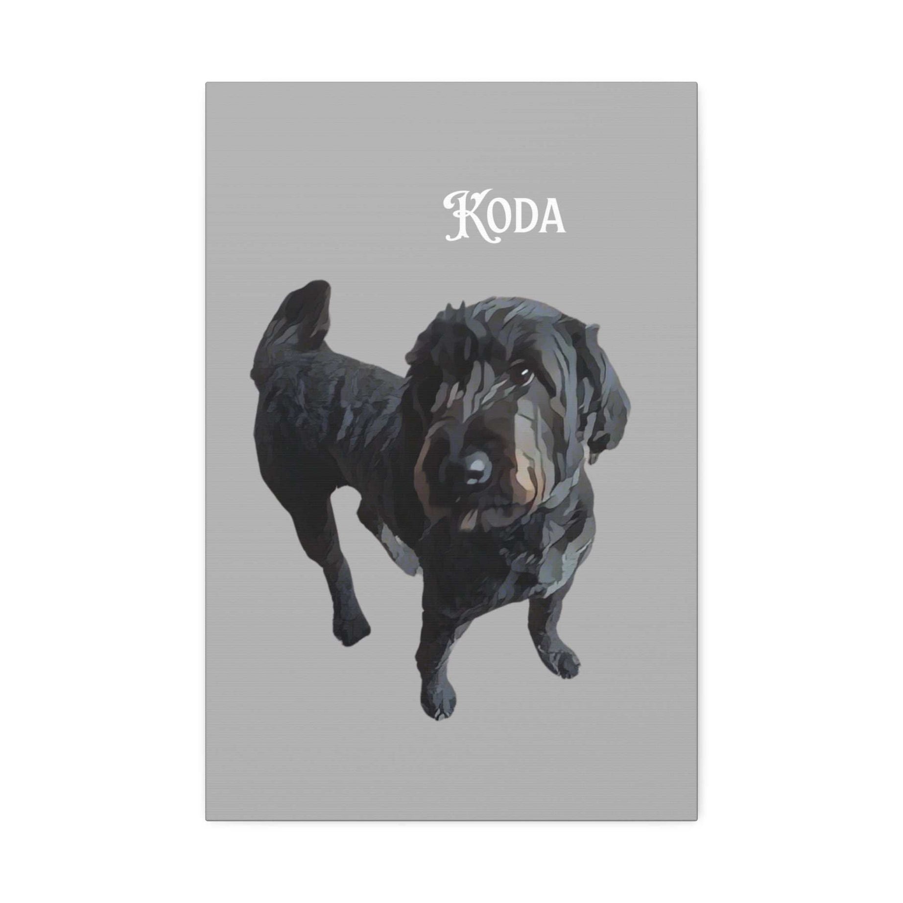 PAW-sonalized Light Grey Canvas Print | Upload Photo~Choose size
