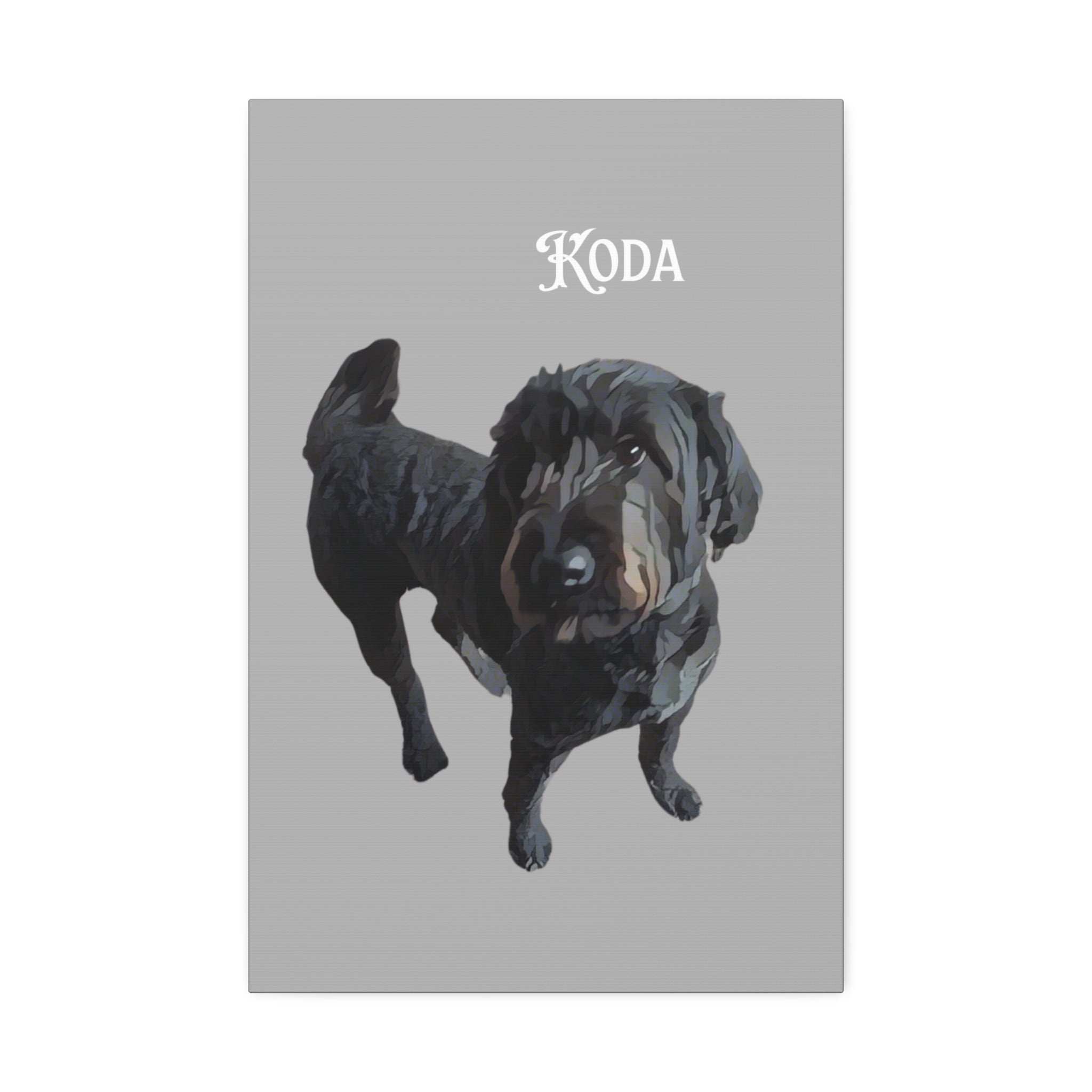 PAW-sonalized Light Grey Canvas Print | Upload Photo~Choose size