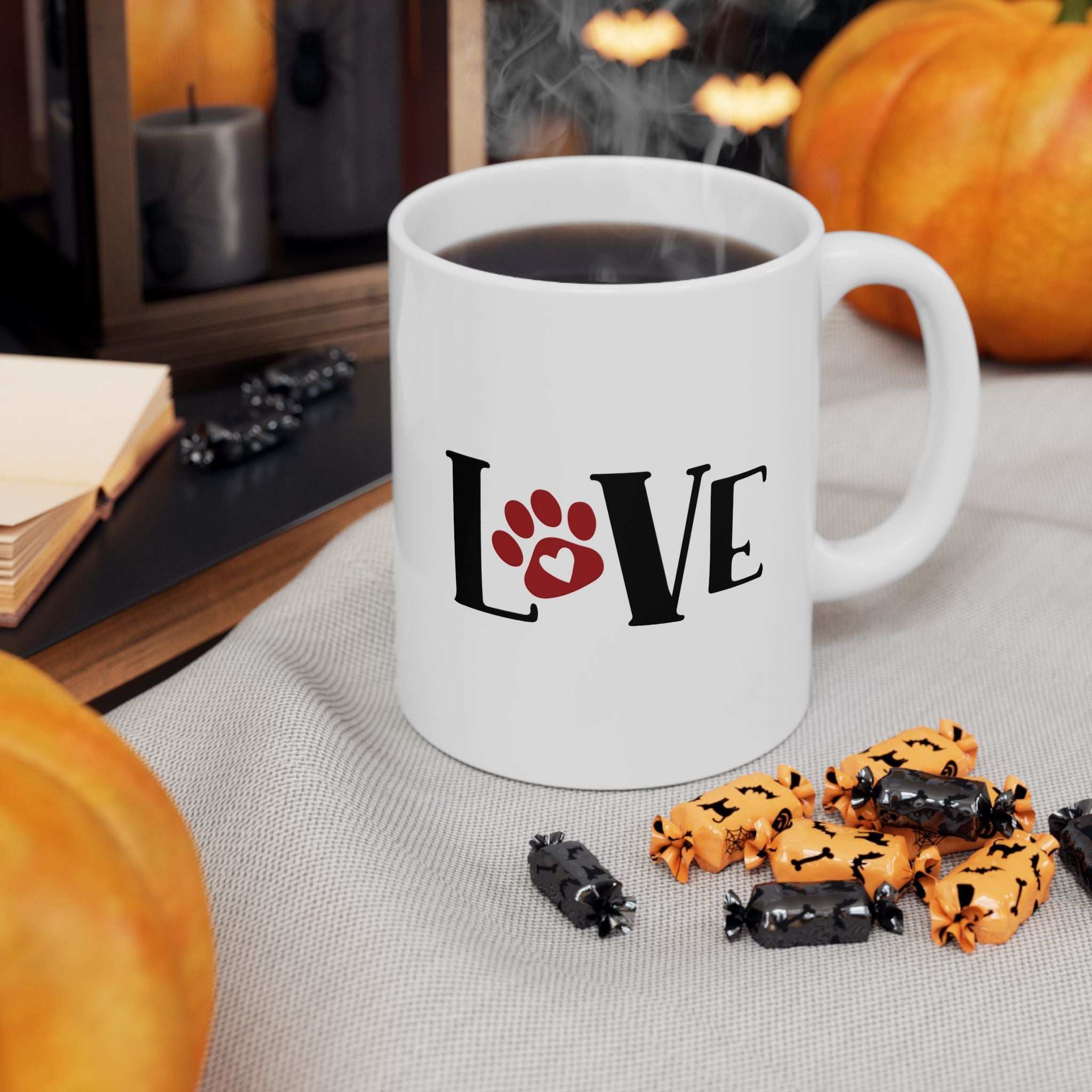 Love Ceramic Mug - 11oz & 15oz - Perfect Gift for All Dog Lovers