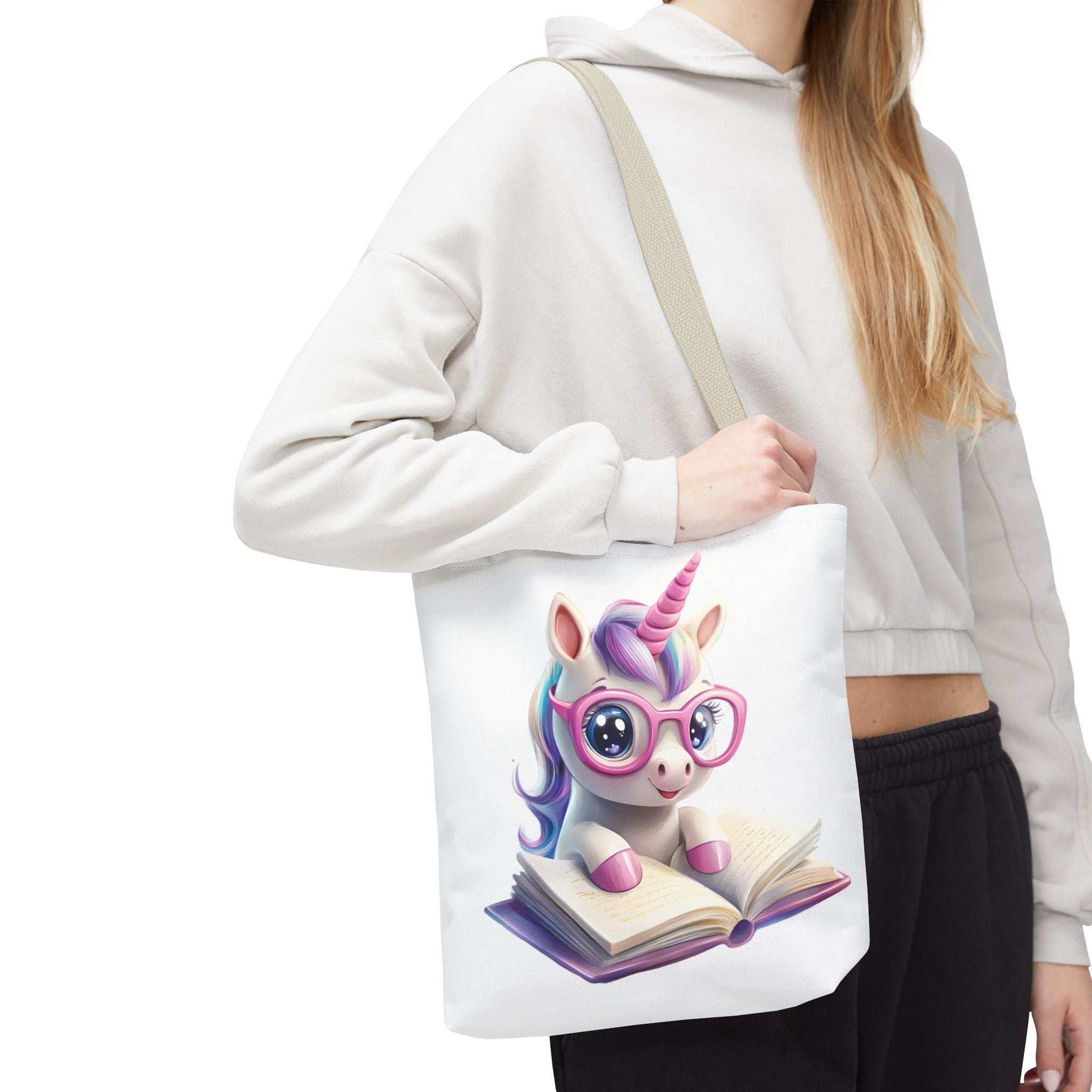 Cute Unicorn Reading Tote Bag - Perfect for Book Lovers