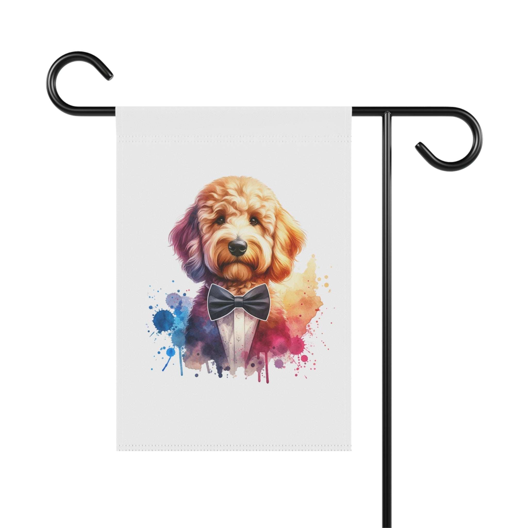 Whimsical Dog Garden Banner - Colorful Pet Decoration for Home & Garden