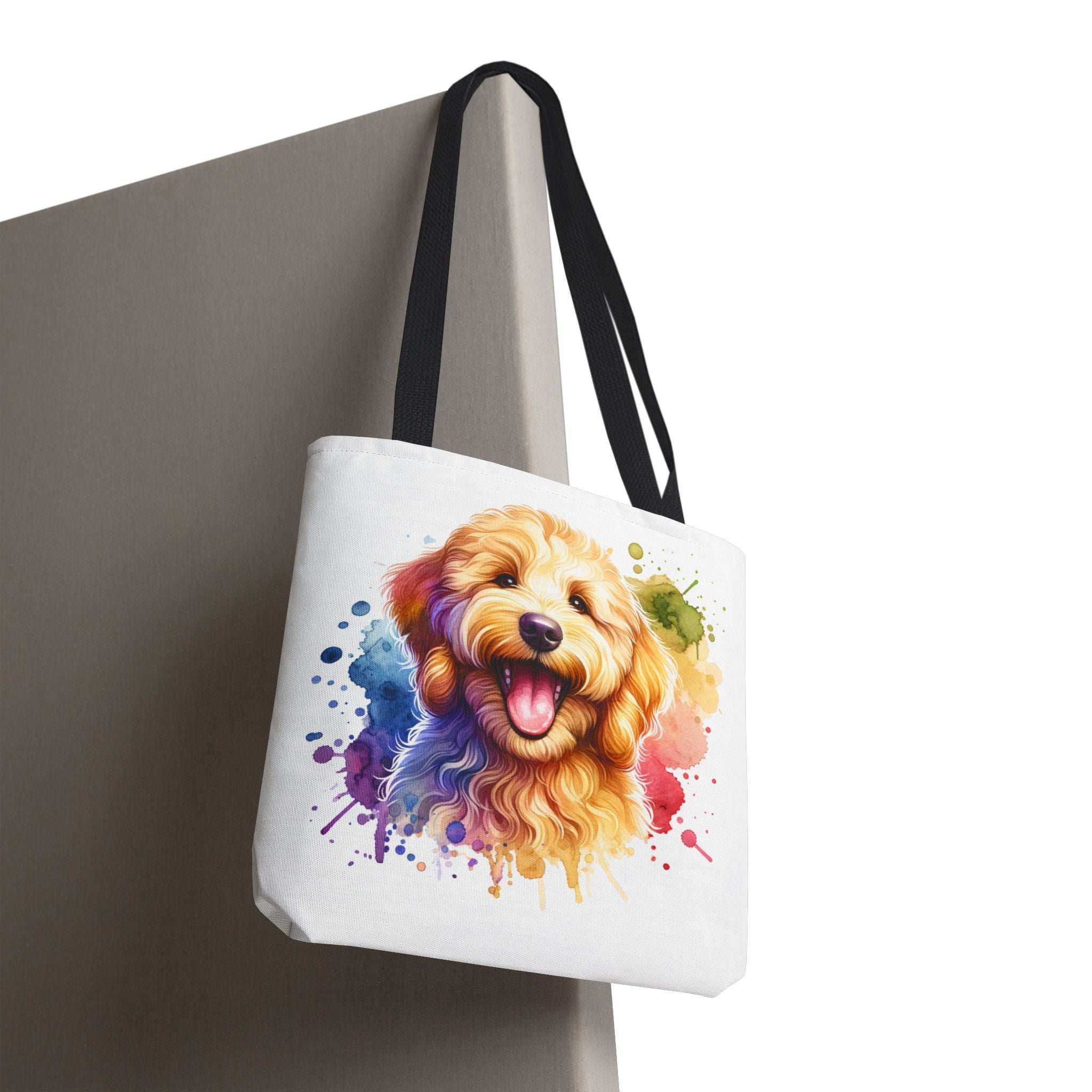 Colorful Goldendoodle Dog Lover Tote Bag - Fun Pet Art for All Occasions