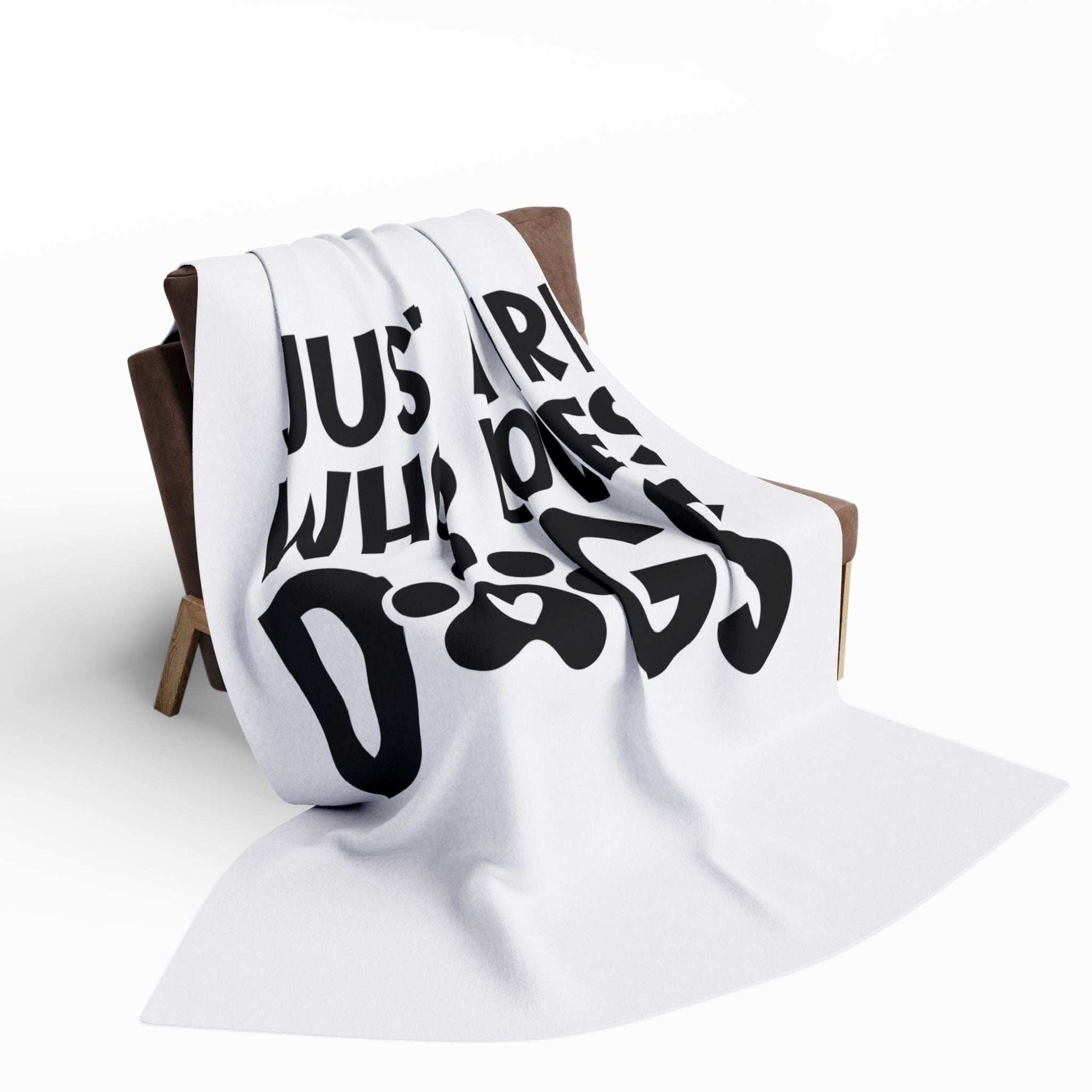 Just a Girl Who Loves Dogs - Fleece Blanket
