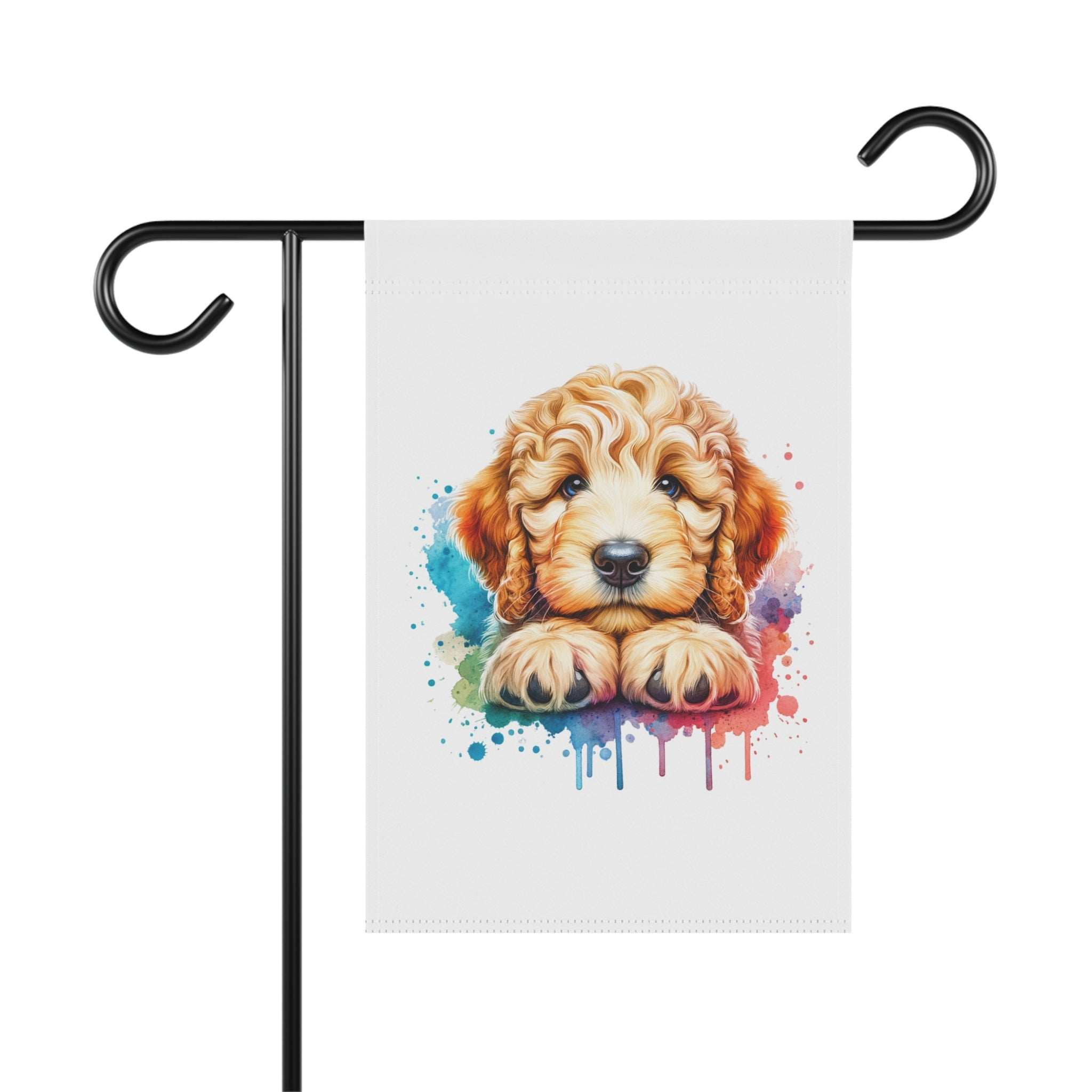 Colorful Puppy Garden Banner - Cute Pet Decor for Dog Lovers