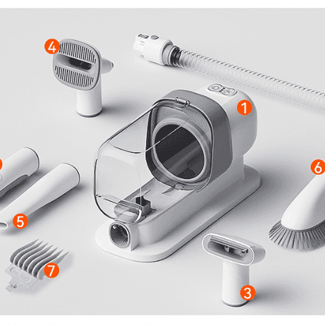 Cordless Pet Grooming Vacuum for Easy Mobility - Rechargeable
