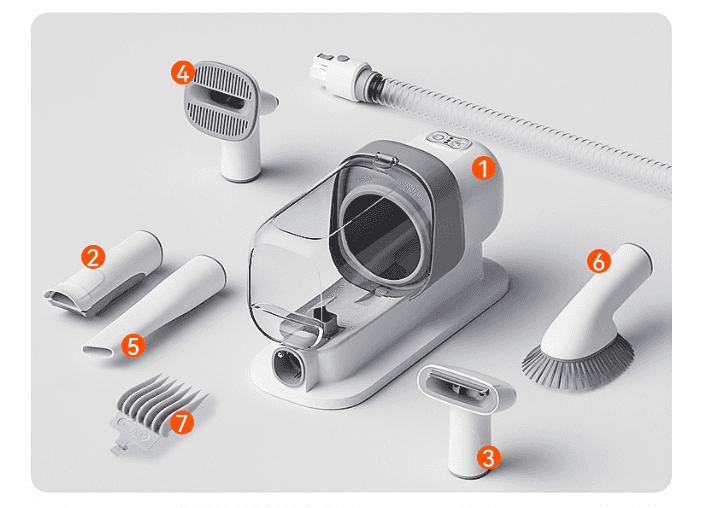 Cordless Pet Grooming Vacuum for Easy Mobility - Rechargeable