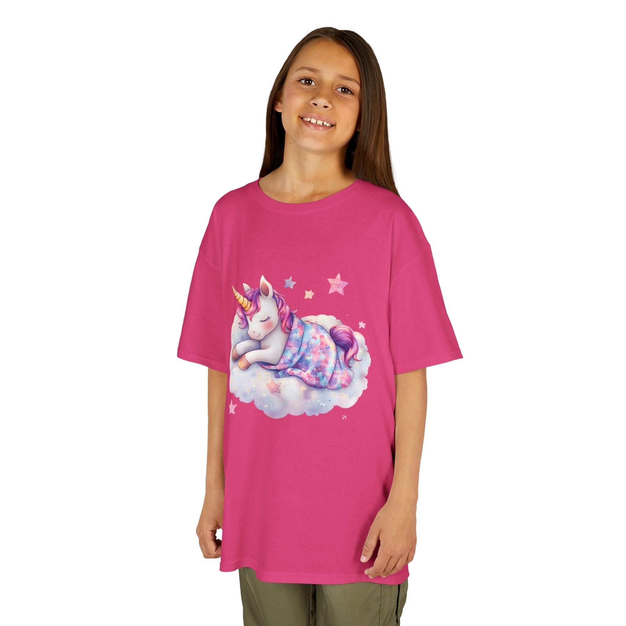 Dreamy Unicorn Kids Heavy Cotton Tee - Cute & Cozy for Everyday Adventures