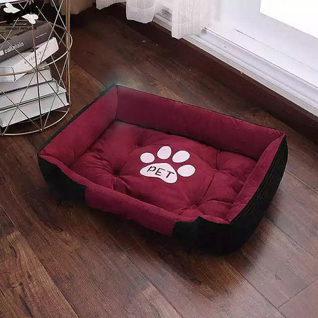 Winter Pet Bed - Warm Cozy Cushion for Dogs & Cats