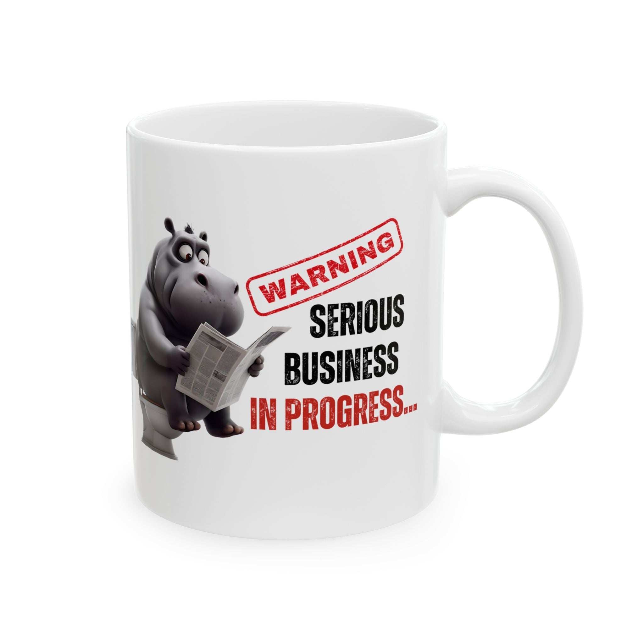 Funny Toilet Humor Ceramic Mug - 11oz & 15oz Coffee Cup for Adults