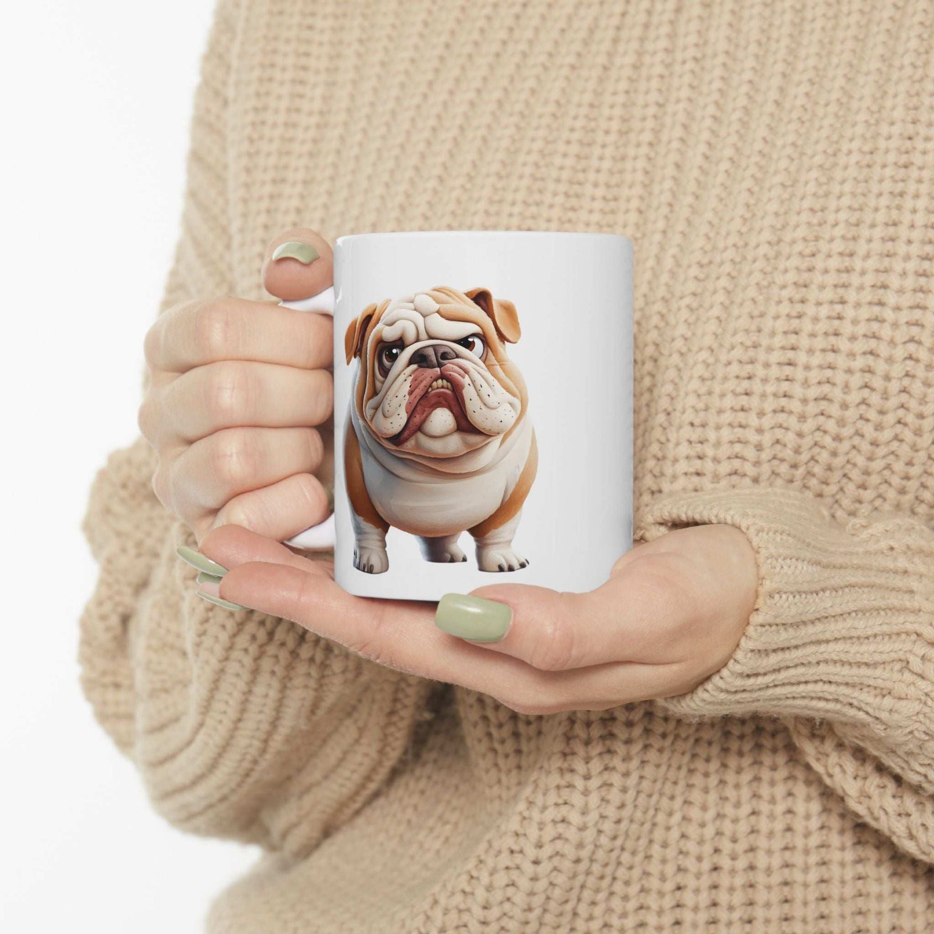 Bulldog Ceramic Mug – Perfect for Dog Lovers, 11oz & 15oz