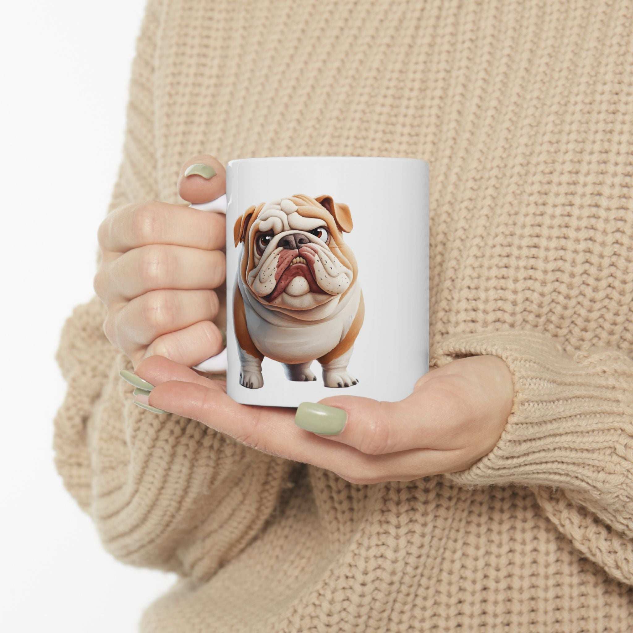 Bulldog Ceramic Mug – Perfect for Dog Lovers, 11oz & 15oz