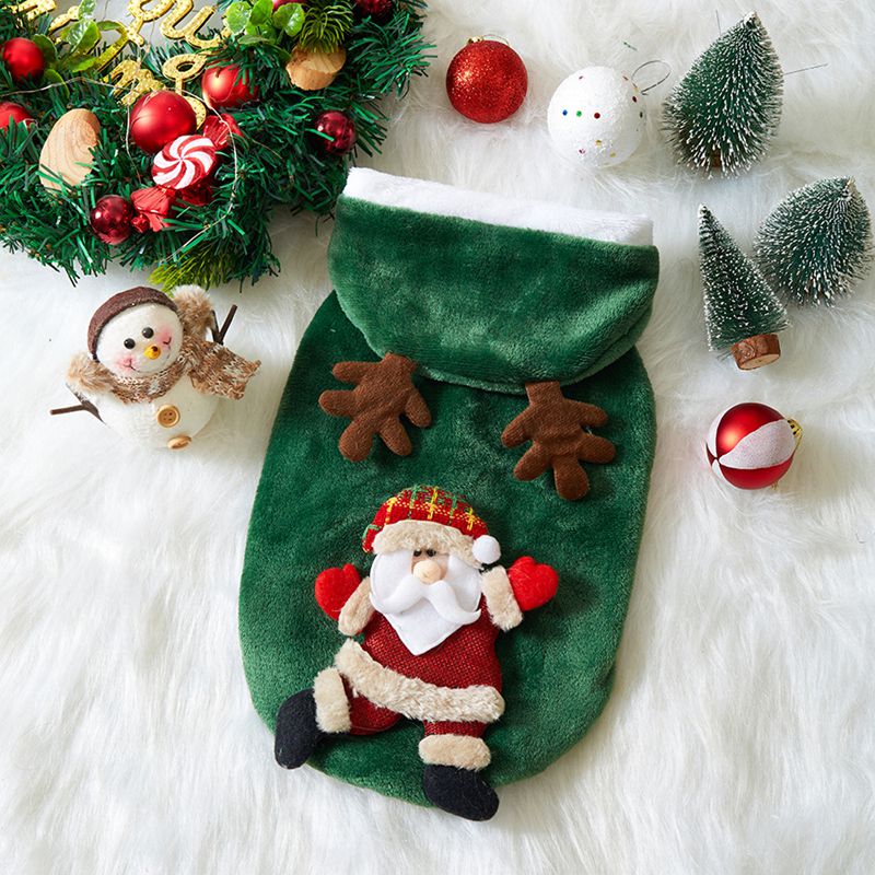 Christmas Dog Hoodie - Festive Flannel Pet Costume