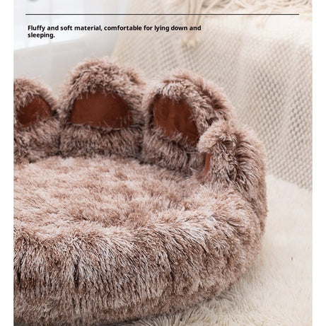 Pet Bed - Round Plush Thickened for Dogs & Cats