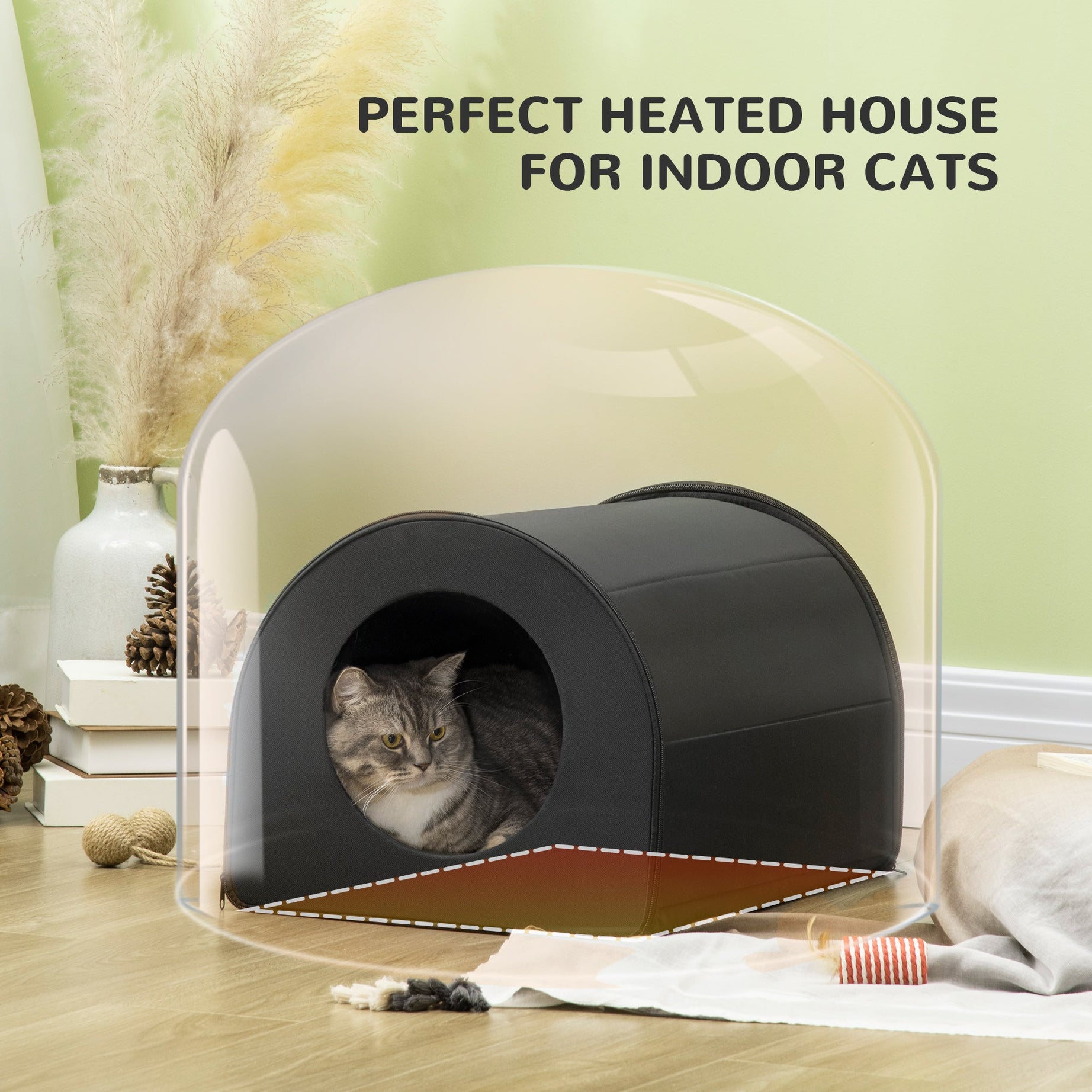Cozy Warmth Haven - Heated Cat House Shelter