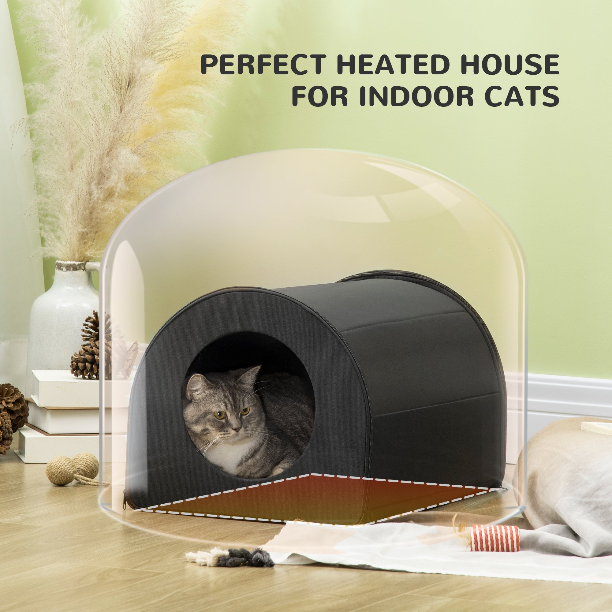 Cozy Warmth Haven - Heated Cat House Shelter