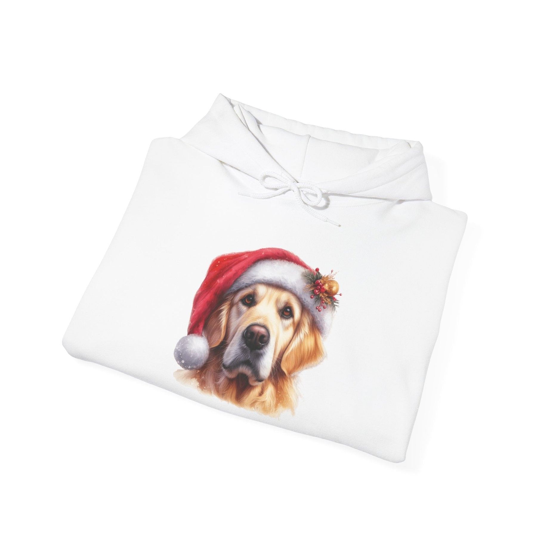 Christmas Hoodie - Golden Retriever in Santa Hat