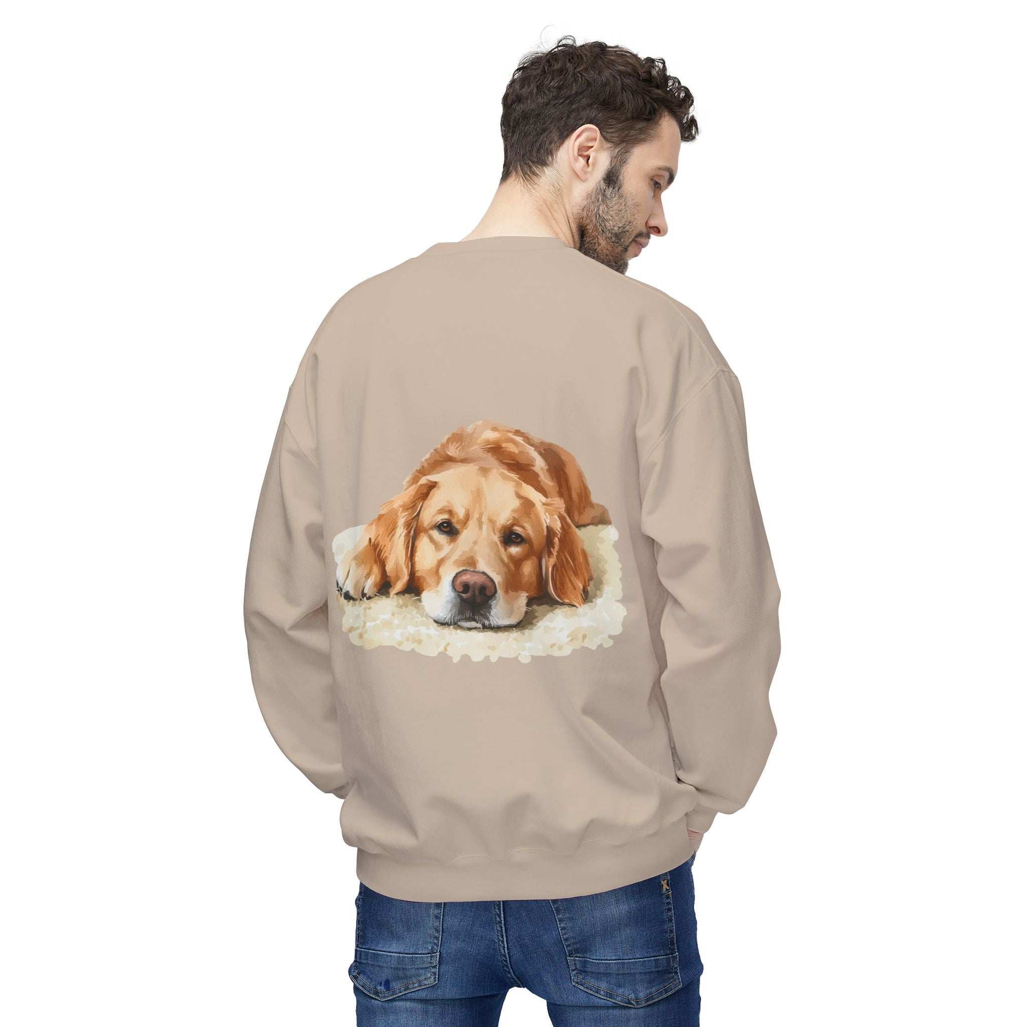 Cozy Golden Retriever Sweatshirt - Naptime Ahead Cloud