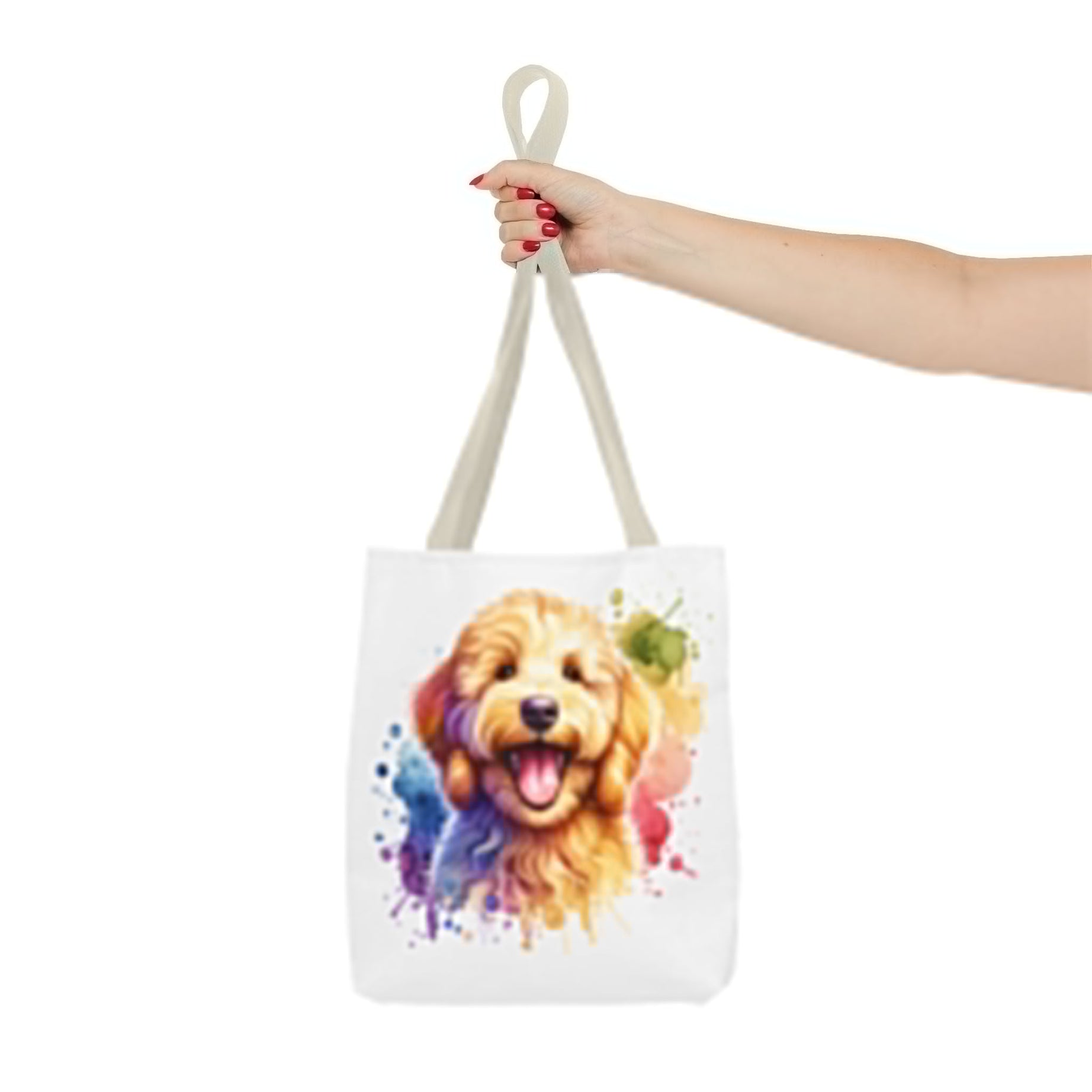Colorful Goldendoodle Dog Lover Tote Bag - Fun Pet Art for All Occasions