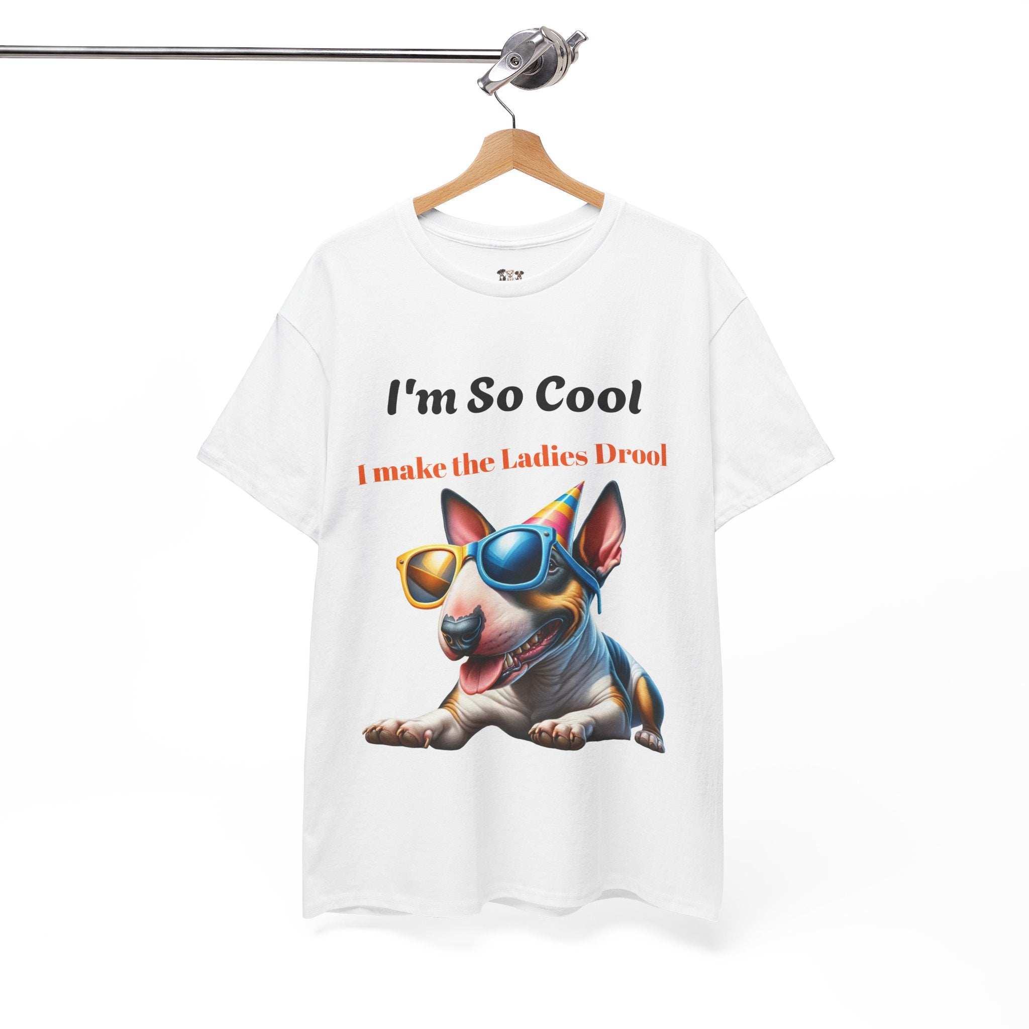 Unisex Heavy Cotton Tee - Cool Dog Graphic | I Make the Ladies Drool | Fun Pet Lover Shirt