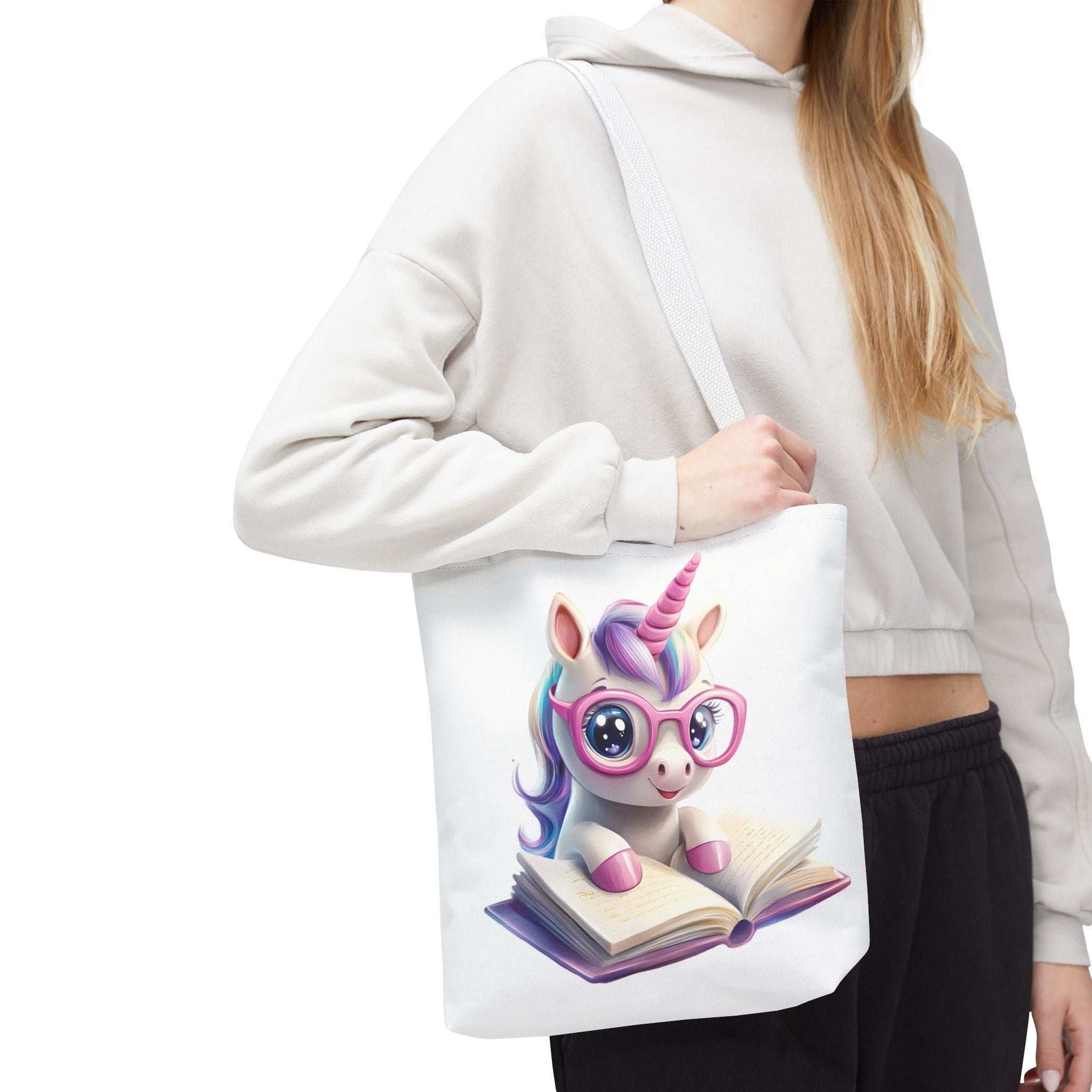 Cute Unicorn Reading Tote Bag - Perfect for Book Lovers