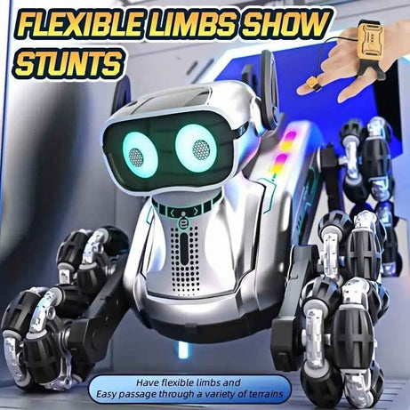 RC Robot Dog Toy - Interactive Stunt Pet for Dogs