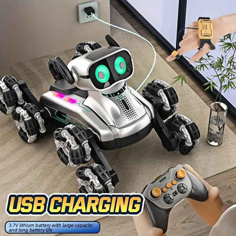 RC Robot Dog Toy - Interactive Stunt Pet for Dogs