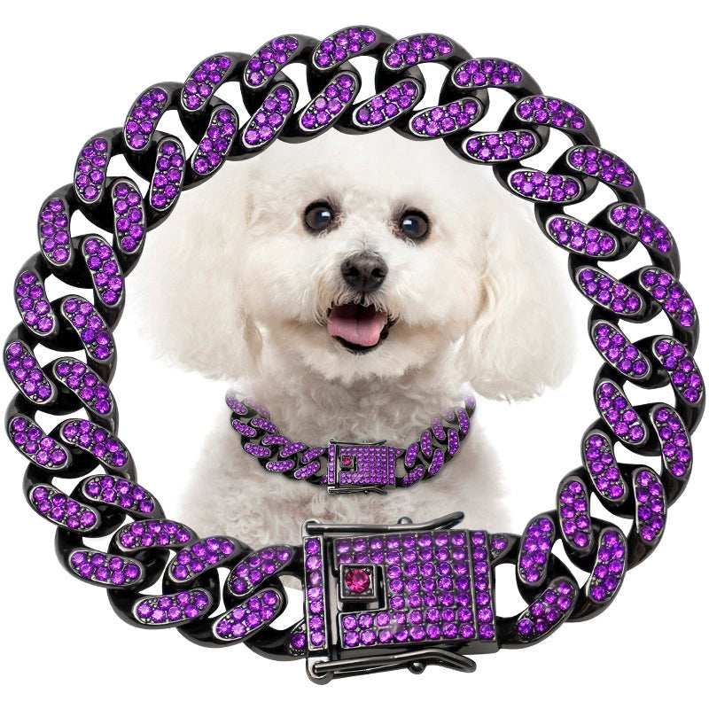 Diamond Hip Hop Dog Cat Pet Collar Necklace