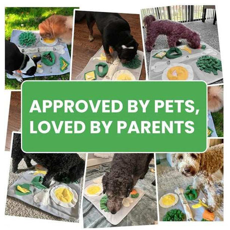 Snuffle Mat For Dogs Large Breed 19x23 Inch Keeps Pets Busy Indoors Comfortable