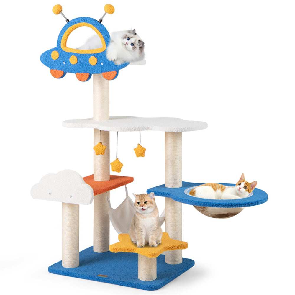 49 Inch UFO Cat Tree - Space Capsule