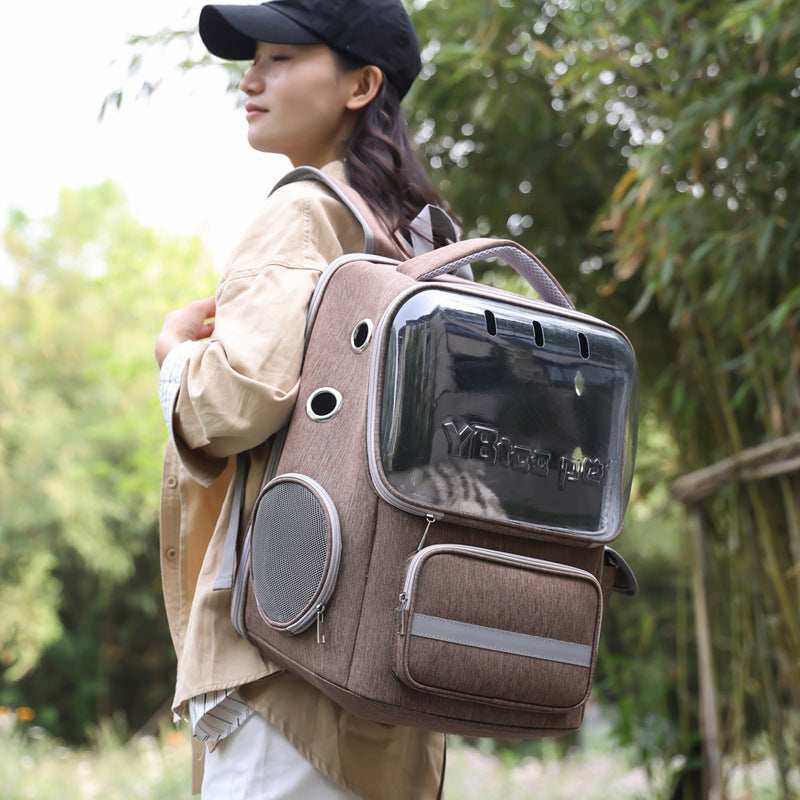 Breathable PVC Oxford Outdoor Portable Pet Bag Carrier