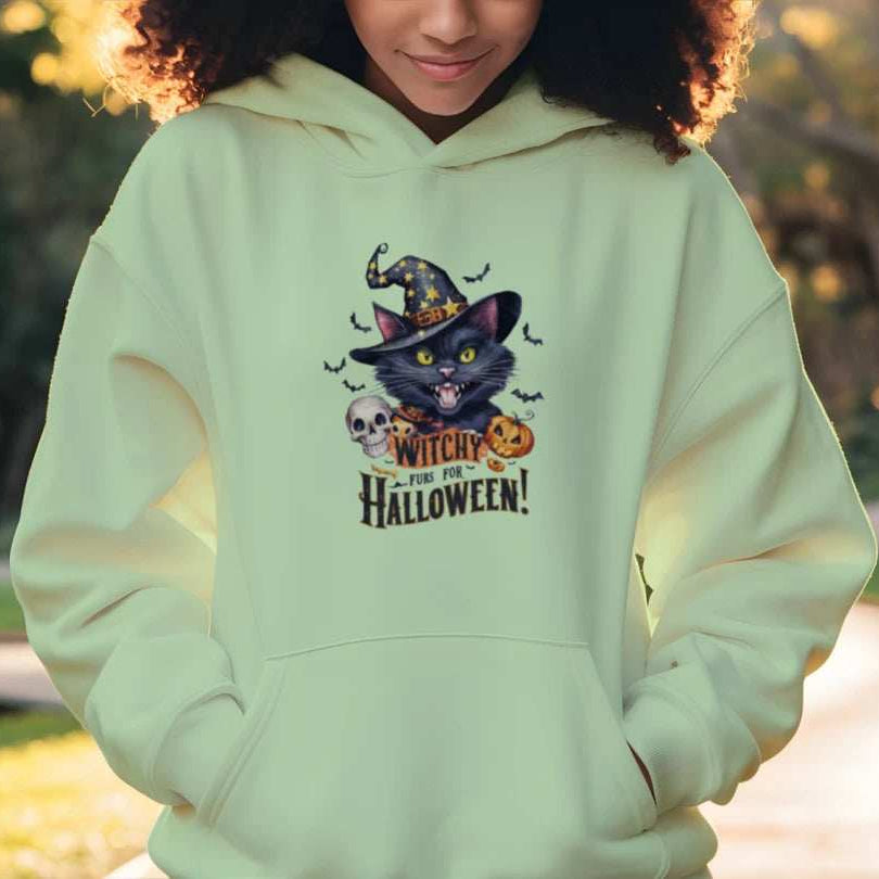 Witchy Halloween Hoodie - Mystical Spooky Season Sweatshirt for Witches