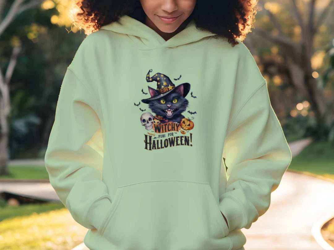 Witchy Halloween Hoodie - Mystical Spooky Season Sweatshirt for Witches