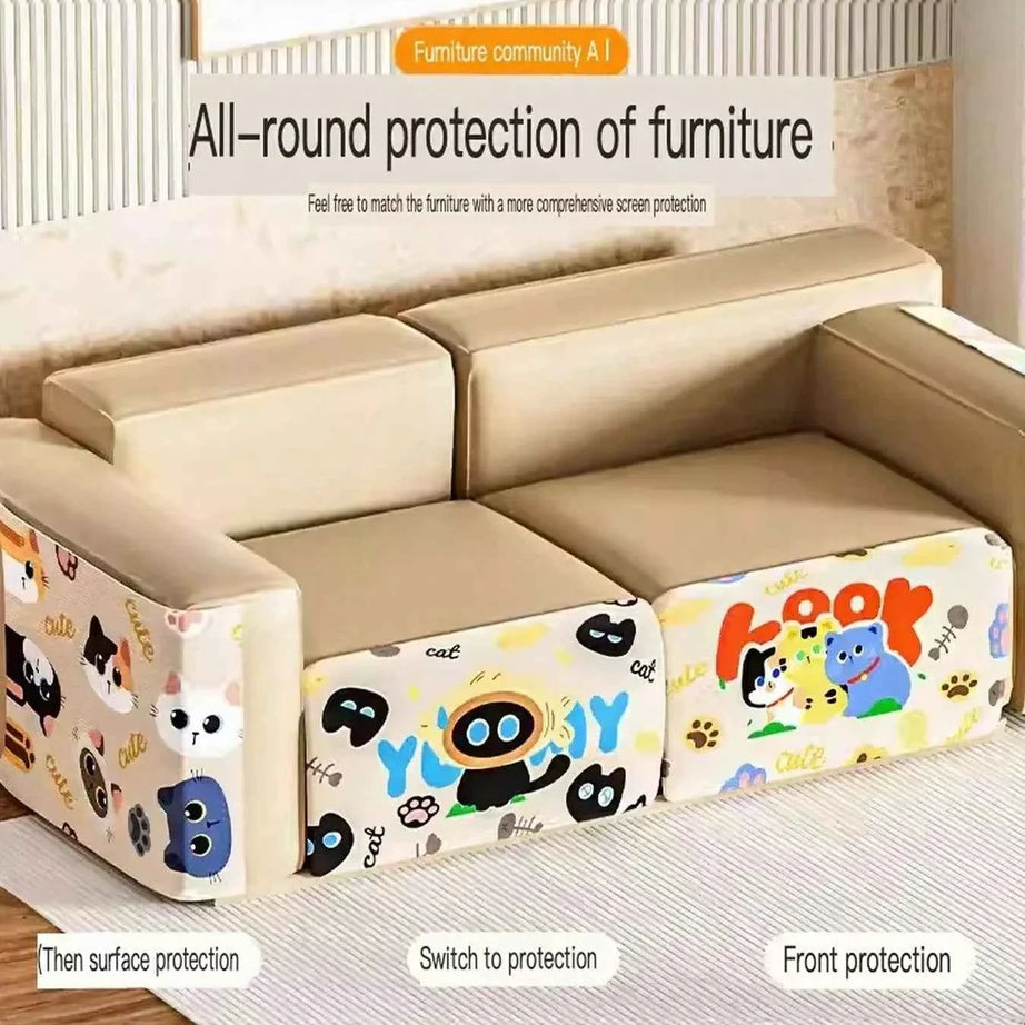 Cartoon Pattern Anti-Scratch Sofa Pet Furniture Protector
