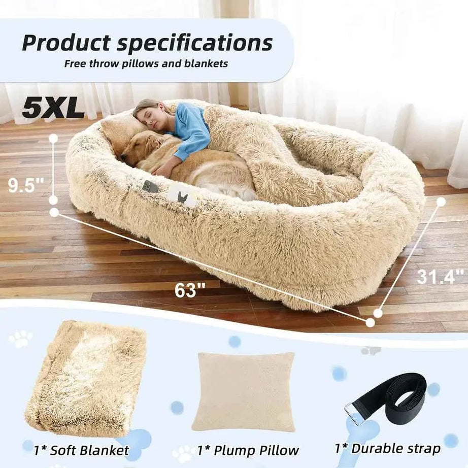 Human Dog Bed - Large Size Fits You And Pets