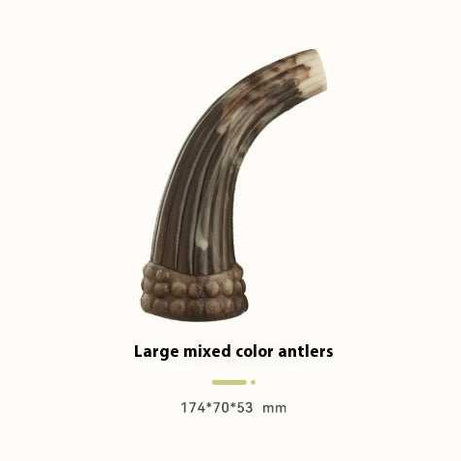 Natural Ox Horn Dog Chew - Long-Lasting Teeth Grinding for Heavy Chewers