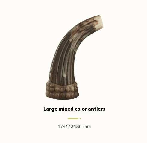 Natural Ox Horn Dog Chew - Long-Lasting Teeth Grinding for Heavy Chewers