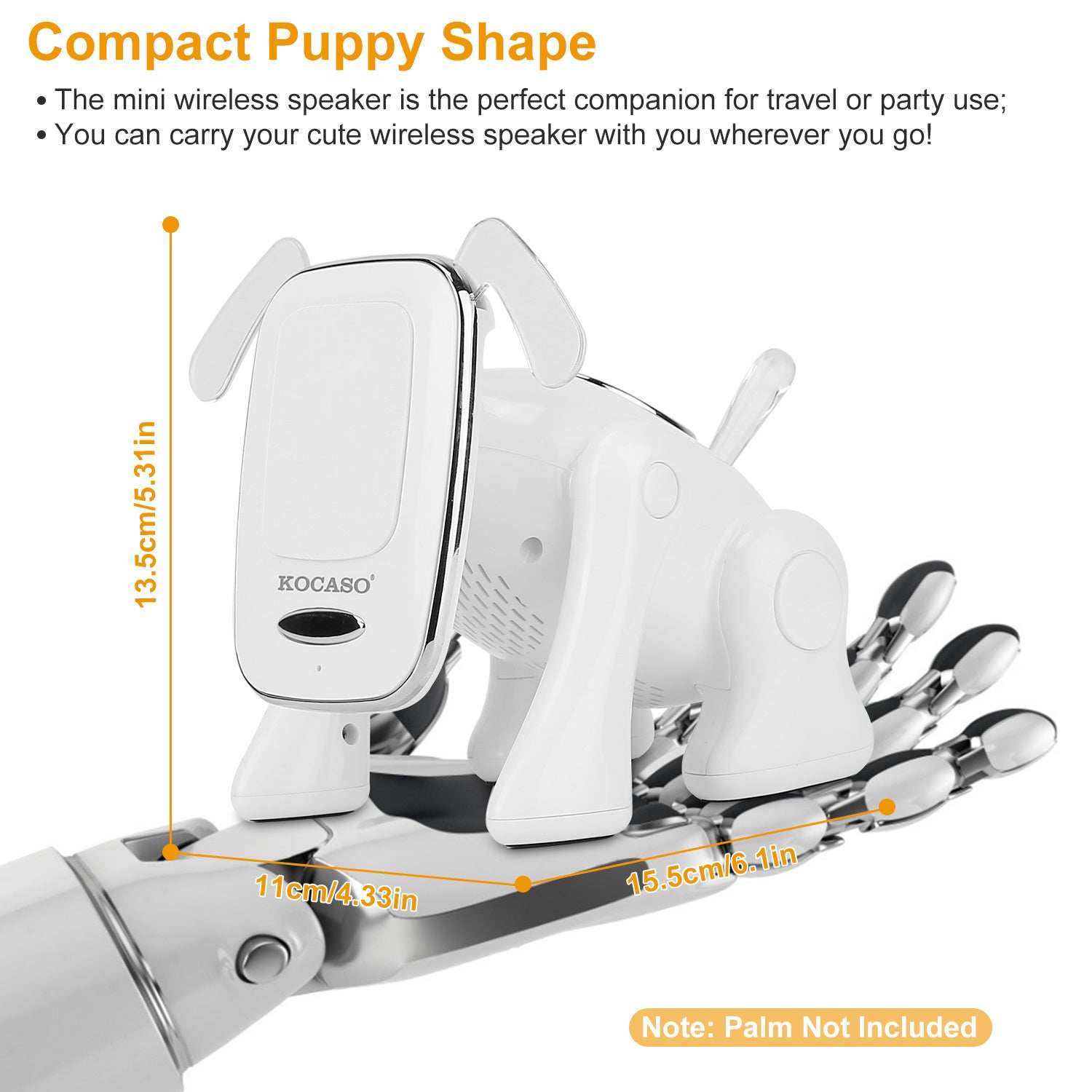 Puppy Dog Bluetooth Speaker - Portable Wireless Music Player